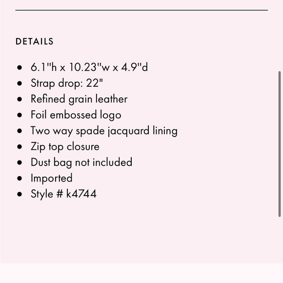 Kate Spade Polar bear cross body bag - Picture 9 of 10